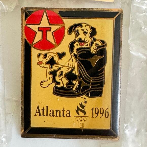 Vintage 1996 Texaco Olympic Pin Set of 6 Atlanta Enamel Collectors Memorabilia - Picture 3 of 10